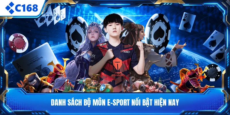 Danh sách bộ môn E-sport nổi bật hiện nay