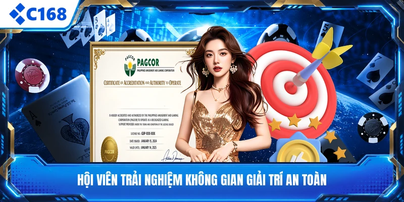 Hội viên trải nghiệm không gian giải trí an toàn
