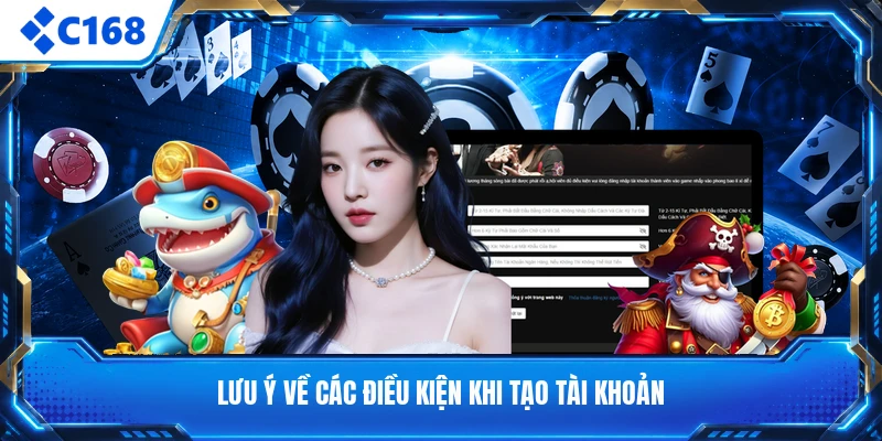 Lưu ý về các điều kiện khi tạo tài khoản