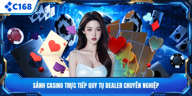 Sảnh casino trực tiếp quy tụ dealer chuyên nghiệp